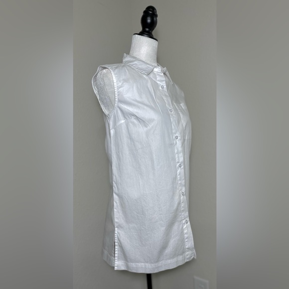 Japna Sleeveless Button-Up Shirt 2 Ways to wear Top - Picture 15 of 16